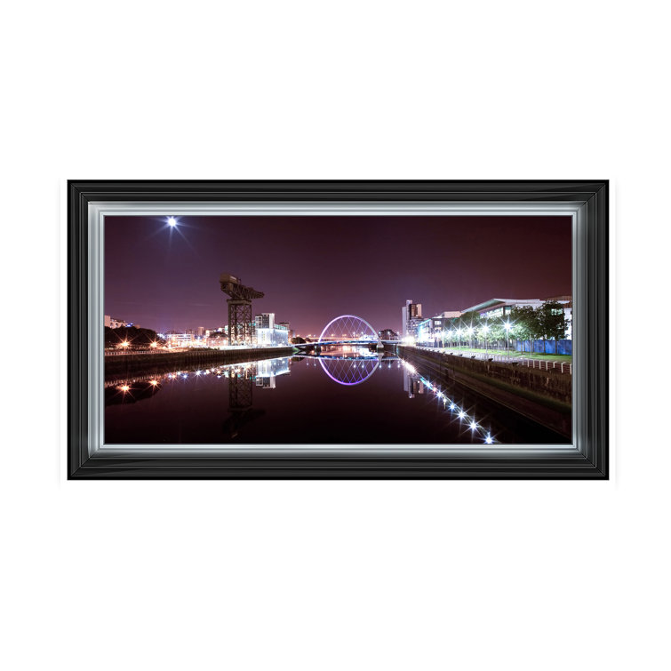 17 Stories Glasgow Quayside Picture Frame Photograph Wayfair.co.uk